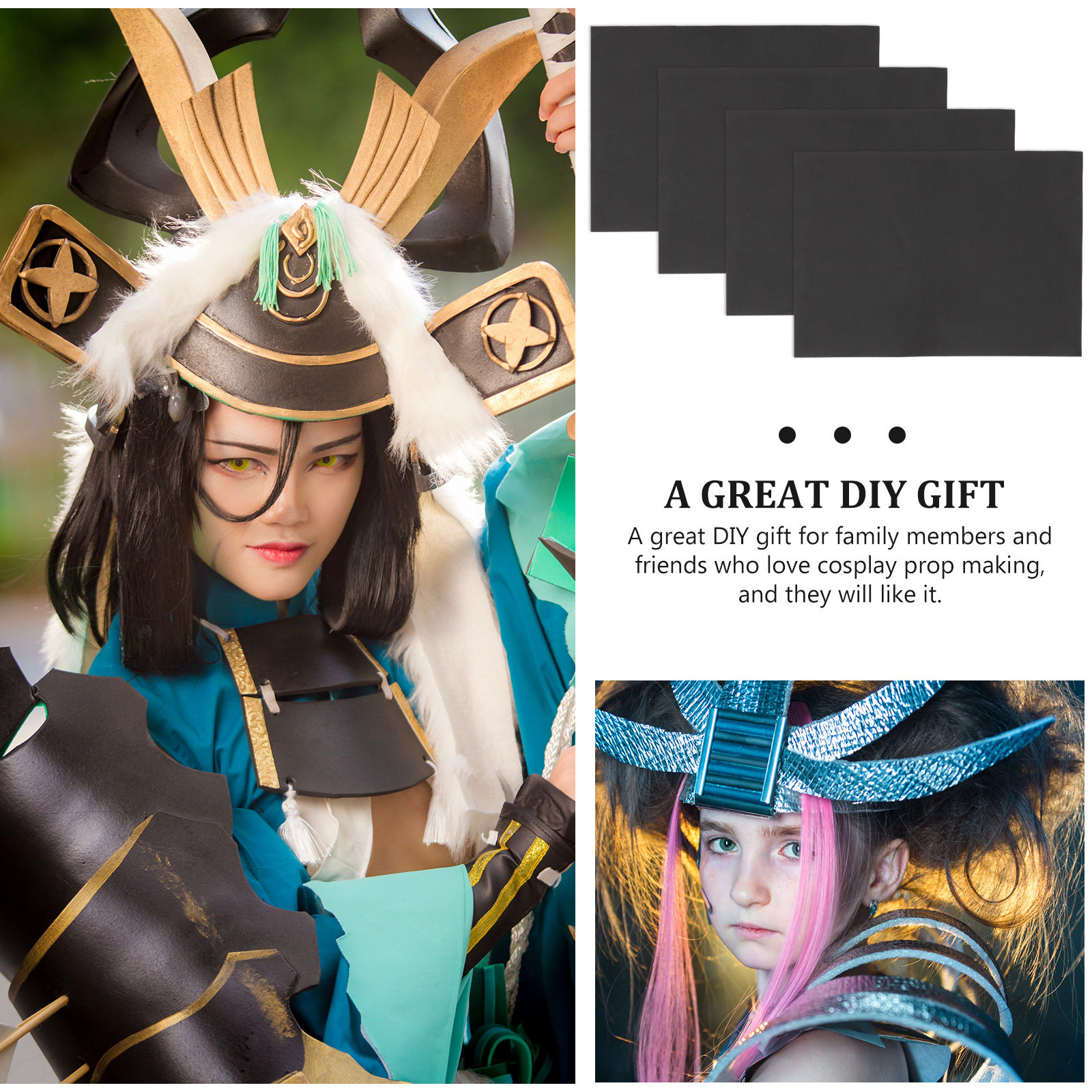 Cosplay Prop Foam Board - 4Pcs Eva Craft Sheets Foam Board