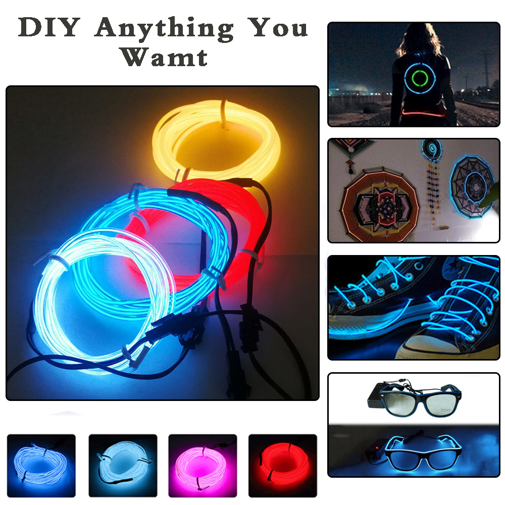 Led El Wire - LED Neon Christmas Ball DIY Costume