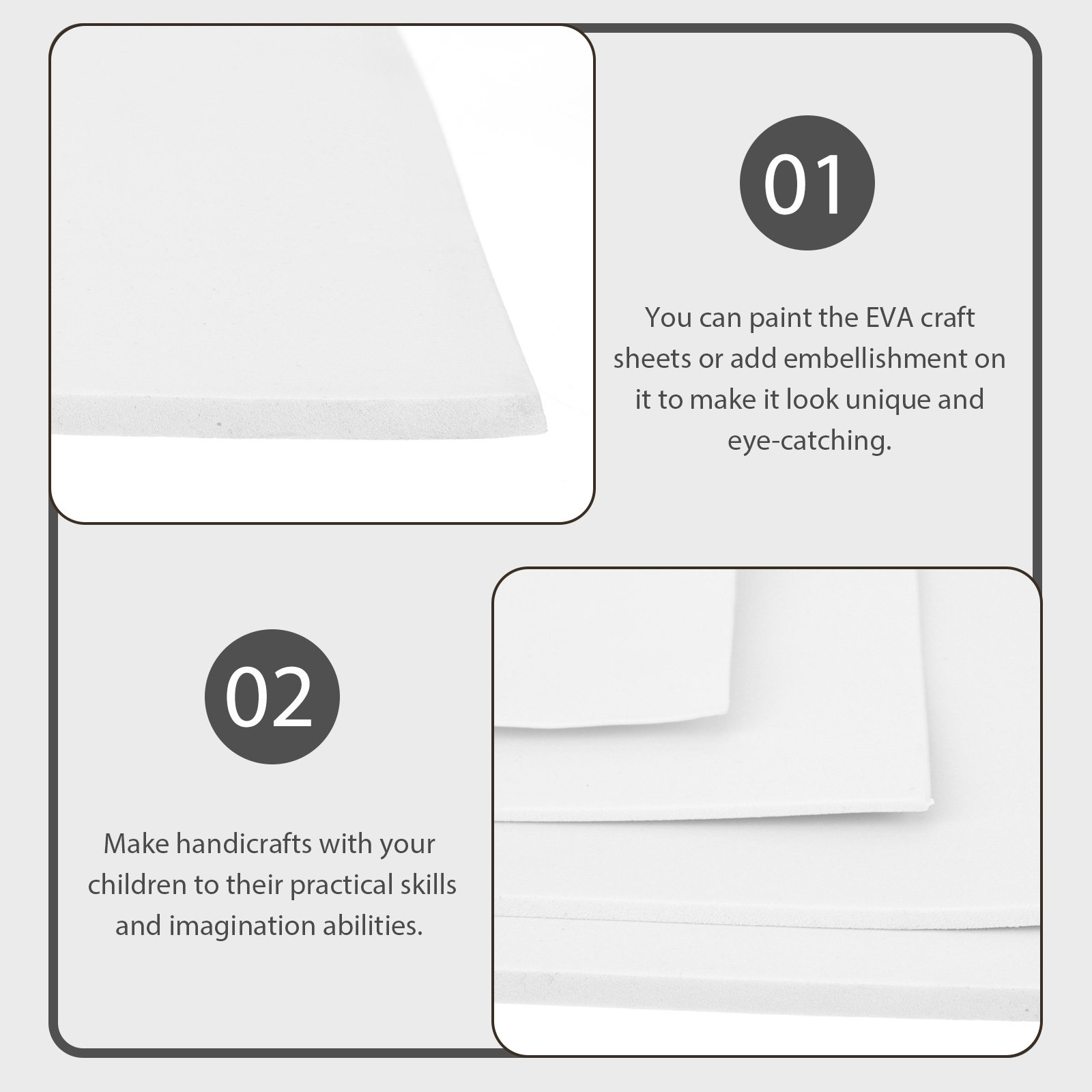4Pcs Foam Board Eva Sheets DIY – обзор и цена Cosplay Prop Foam Board