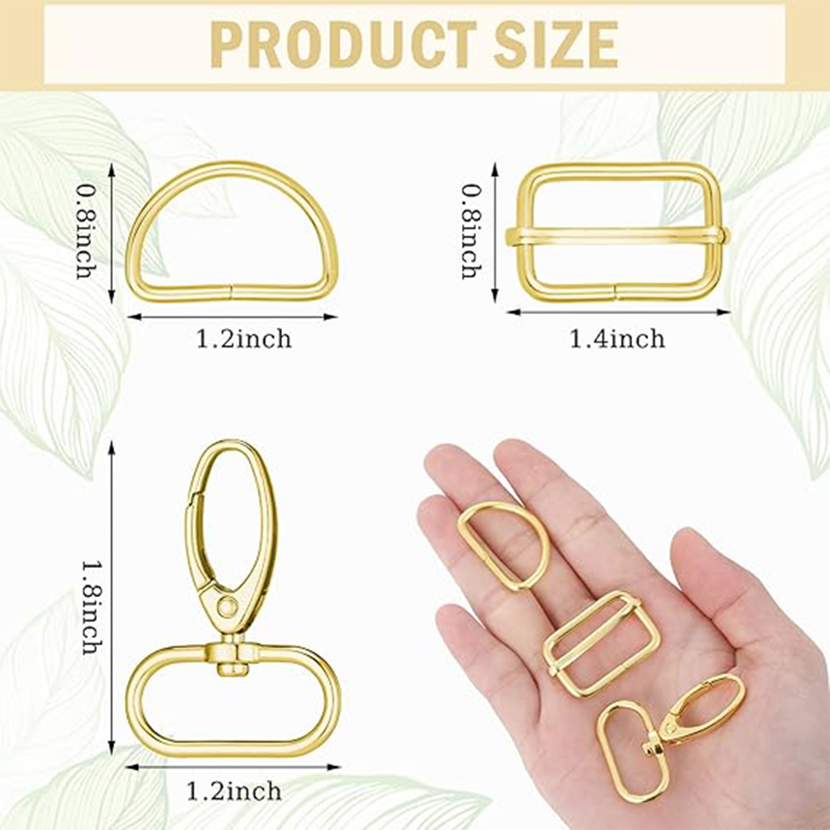 10/30sets Bag Making Hardware  – обзор и цена D Ring Strap