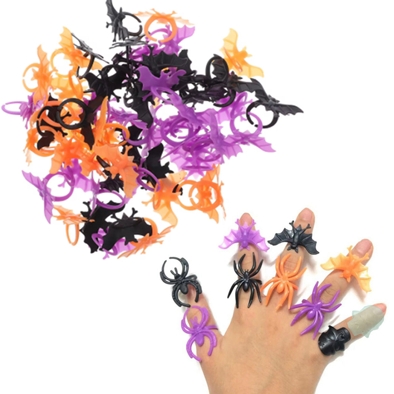 30/60pcs Bat Spider Rings Gift – обзор и цена Cosplay Prop Filler