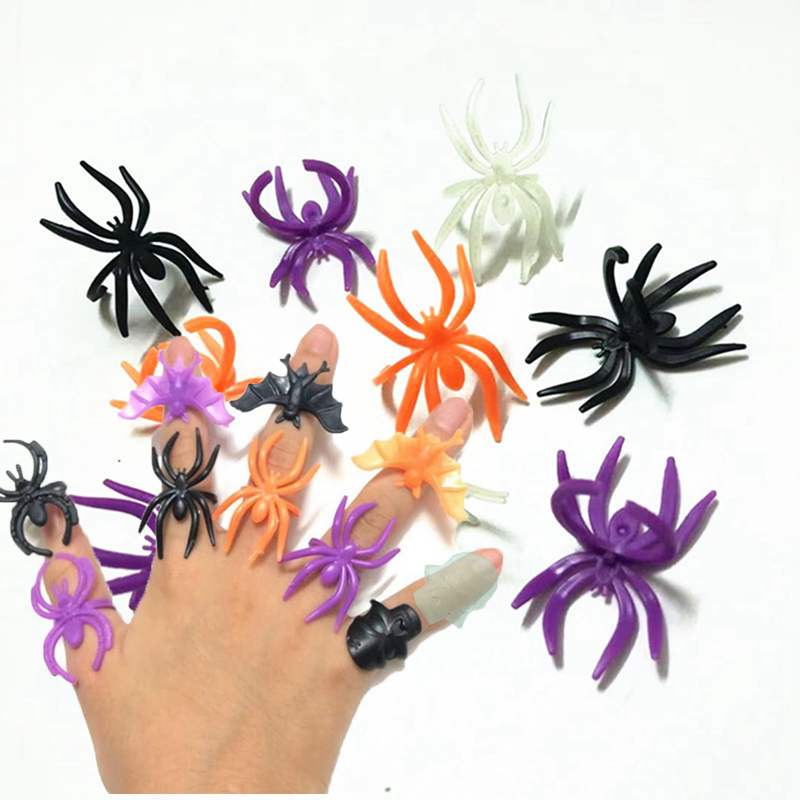 30/60pcs Bat Spider Rings Gift – обзор и цена Cosplay Prop Filler