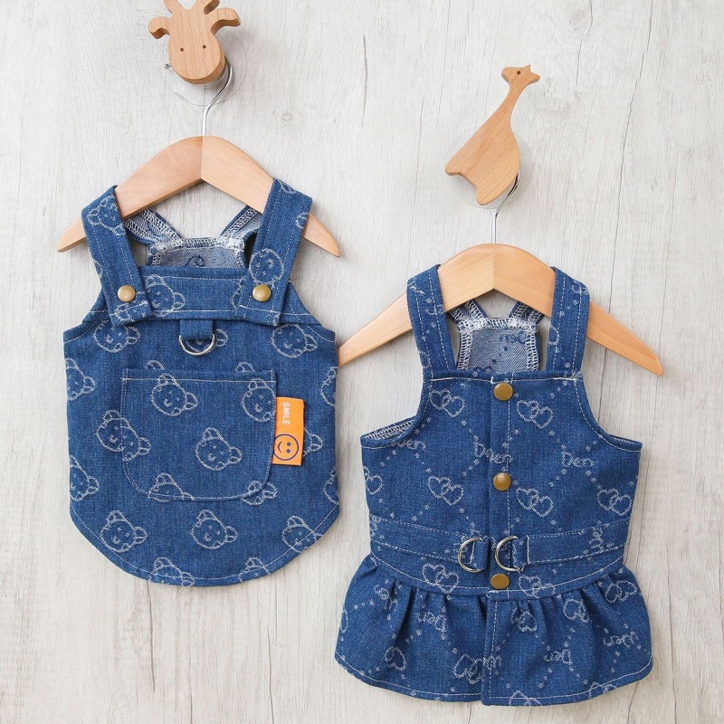 Denim Dog Dress Harness Puppy  – обзор и цена D Ring Strap