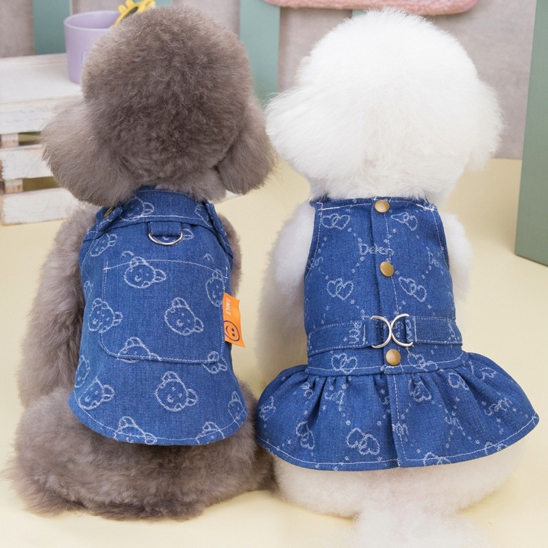 Denim Dog Dress Harness Puppy  – обзор и цена D Ring Strap