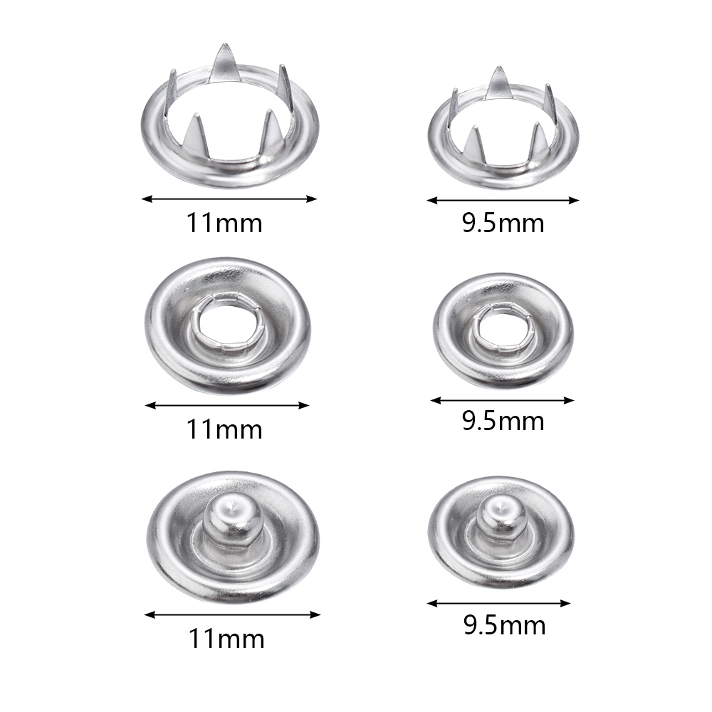 SAUVOO 50sets Iron Snap Button – обзор и цена Snap Fastener Set