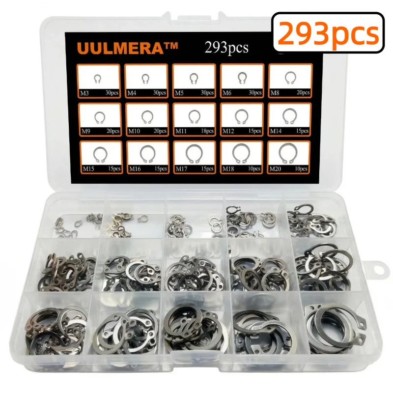 293Pcs M3-M20 304 Stainless St – обзор и цена Snap Fastener Set