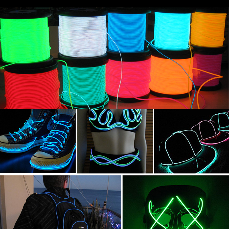 10/5/3M Glow EL Wire Neon Cabl – обзор и цена Led El Wire