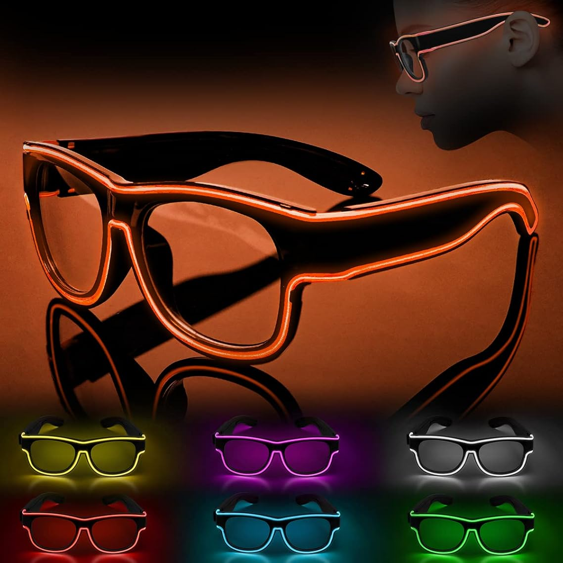 Neon LED Glowing Sunglasses Co – обзор и цена Led El Wire