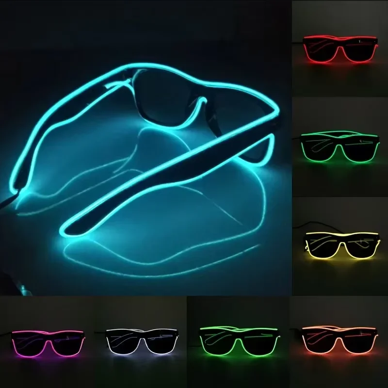Neon LED Glowing Sunglasses Co – обзор и цена Led El Wire