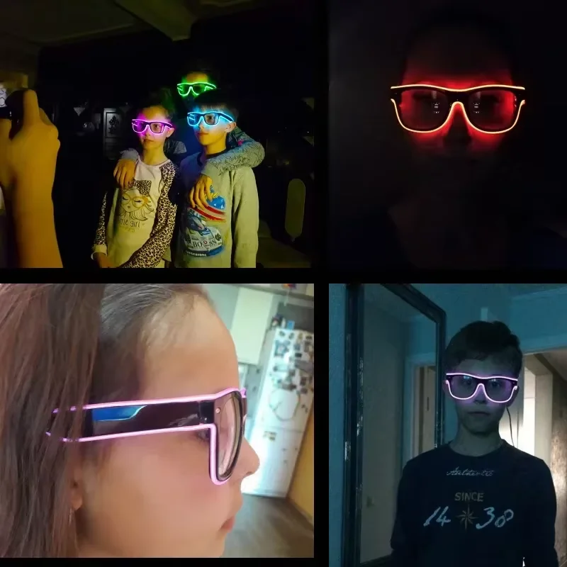 Neon LED Glowing Sunglasses Co – обзор и цена Led El Wire