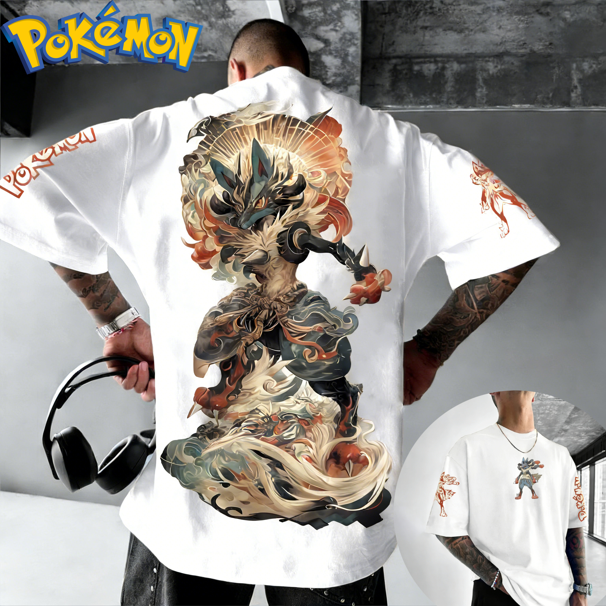 New Pokemon Cotton T Shirt wit – обзор и цена Cosplay Flame Prop