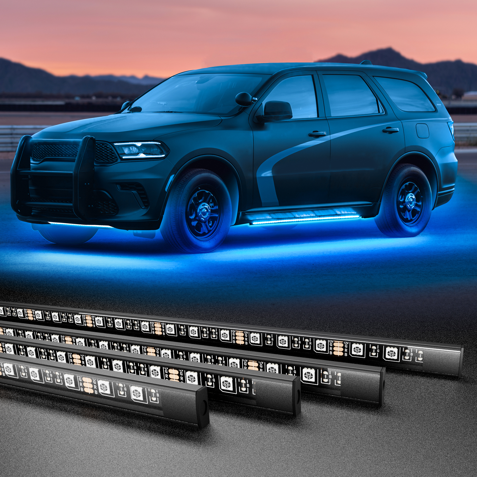 RGB Car Underglow Strip Lights – обзор и цена Led El Wire