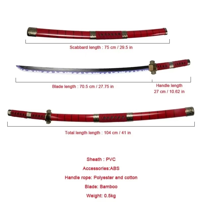 40incn Roronoa Zoro Katana Nin – обзор и цена Cosplay Prop Knife