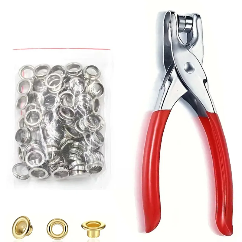 100pcs Prong Rings 4mm Buckle  – обзор и цена Snap Fastener Set