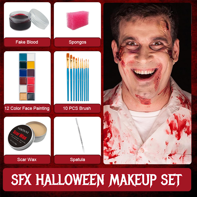SFX Makeup Kit,12 Colors Face  – обзор и цена Body Paint Sfx