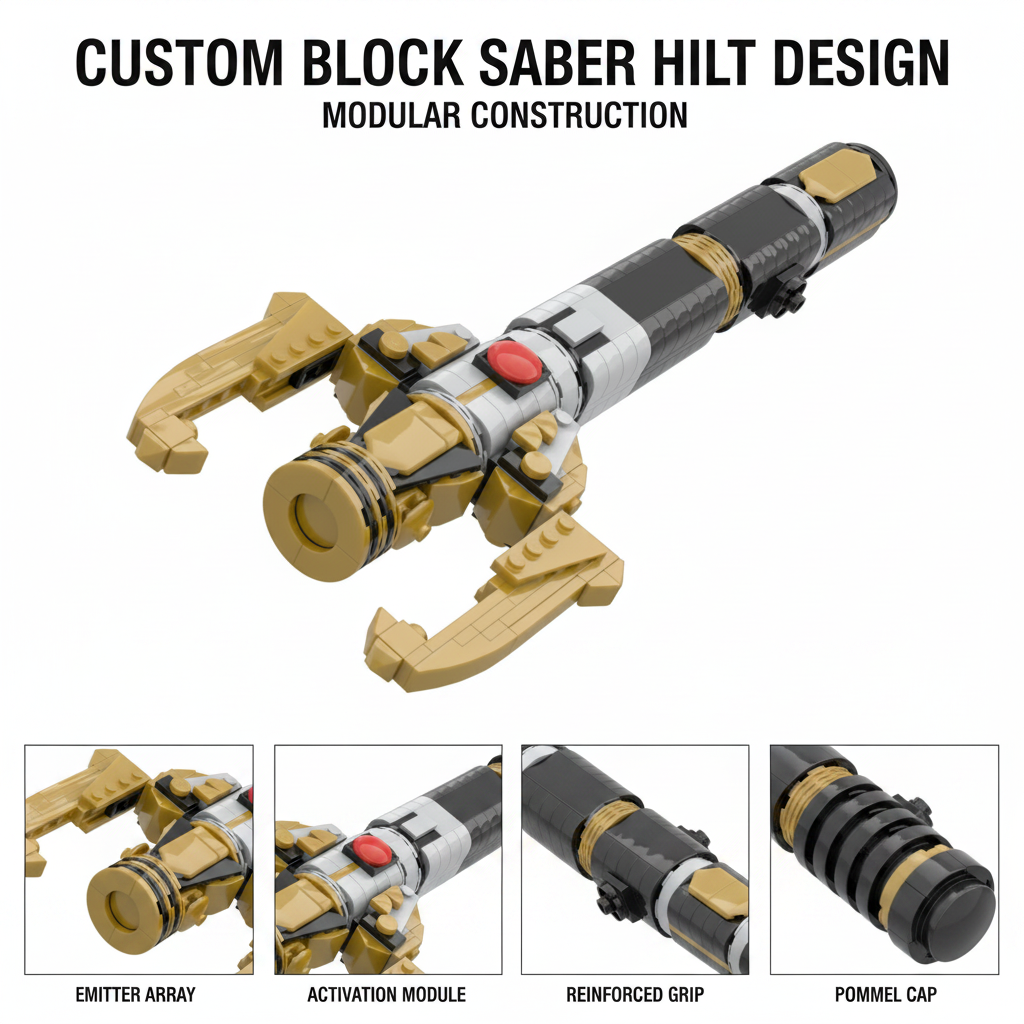 Sci-Fi Energy Sword Hilt MOC B – обзор и цена Cosplay Prop Building