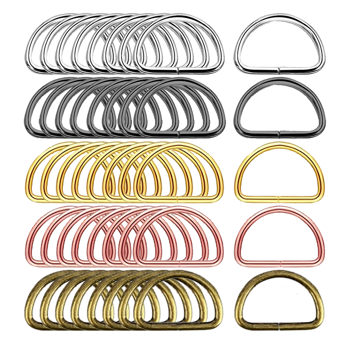 30/60/100Pcs D-Shaped Ring Met – обзор и цена D Ring Strap