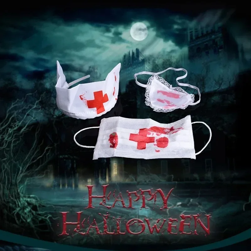 3pcs/Set Halloween Bloody Nurs – обзор и цена Cosplay Prop Kit
