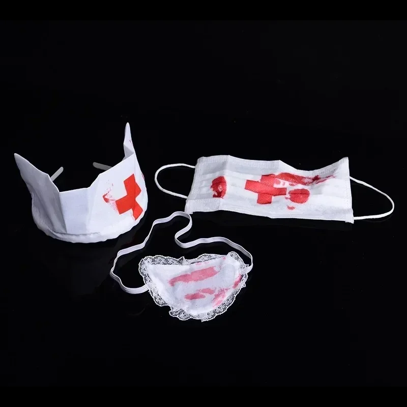 3pcs/Set Halloween Bloody Nurs – обзор и цена Cosplay Prop Kit