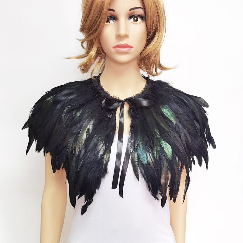 3 Layer Gothic Feather Shawl I – обзор и цена Cosplay Floating Prop
