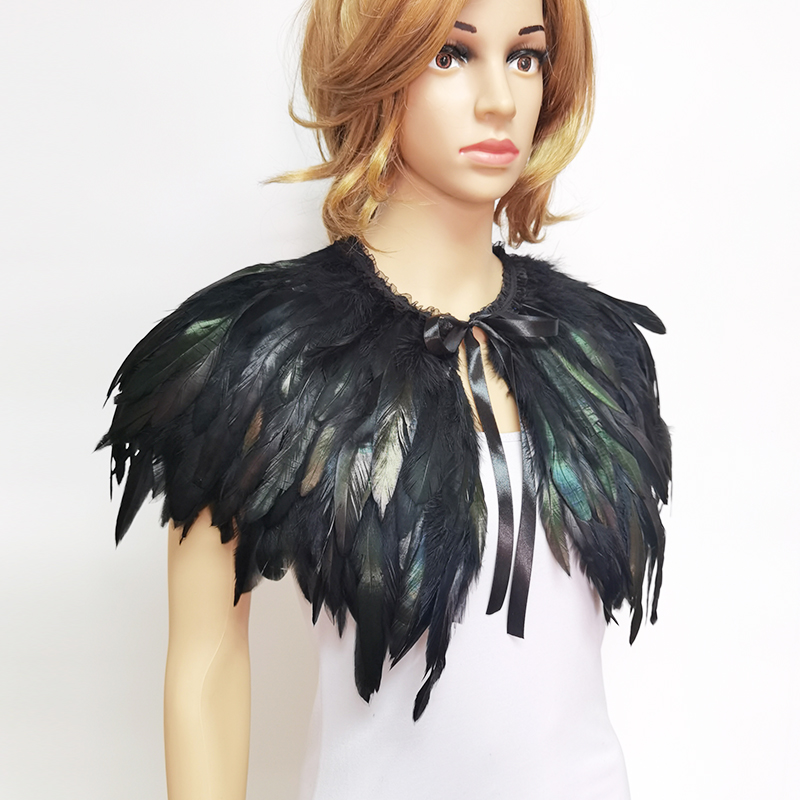 3 Layer Gothic Feather Shawl I – обзор и цена Cosplay Floating Prop