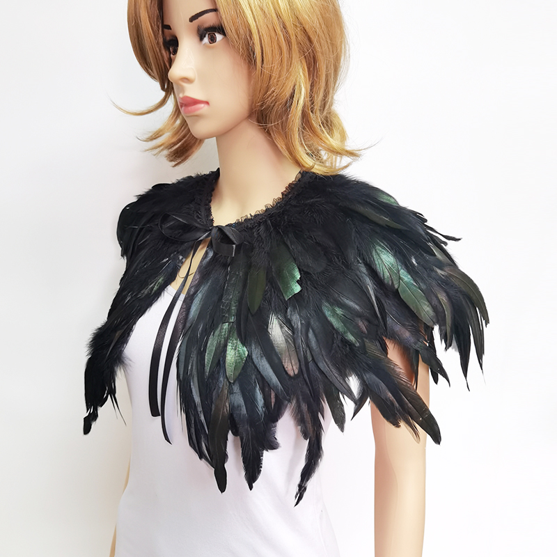 3 Layer Gothic Feather Shawl I – обзор и цена Cosplay Floating Prop