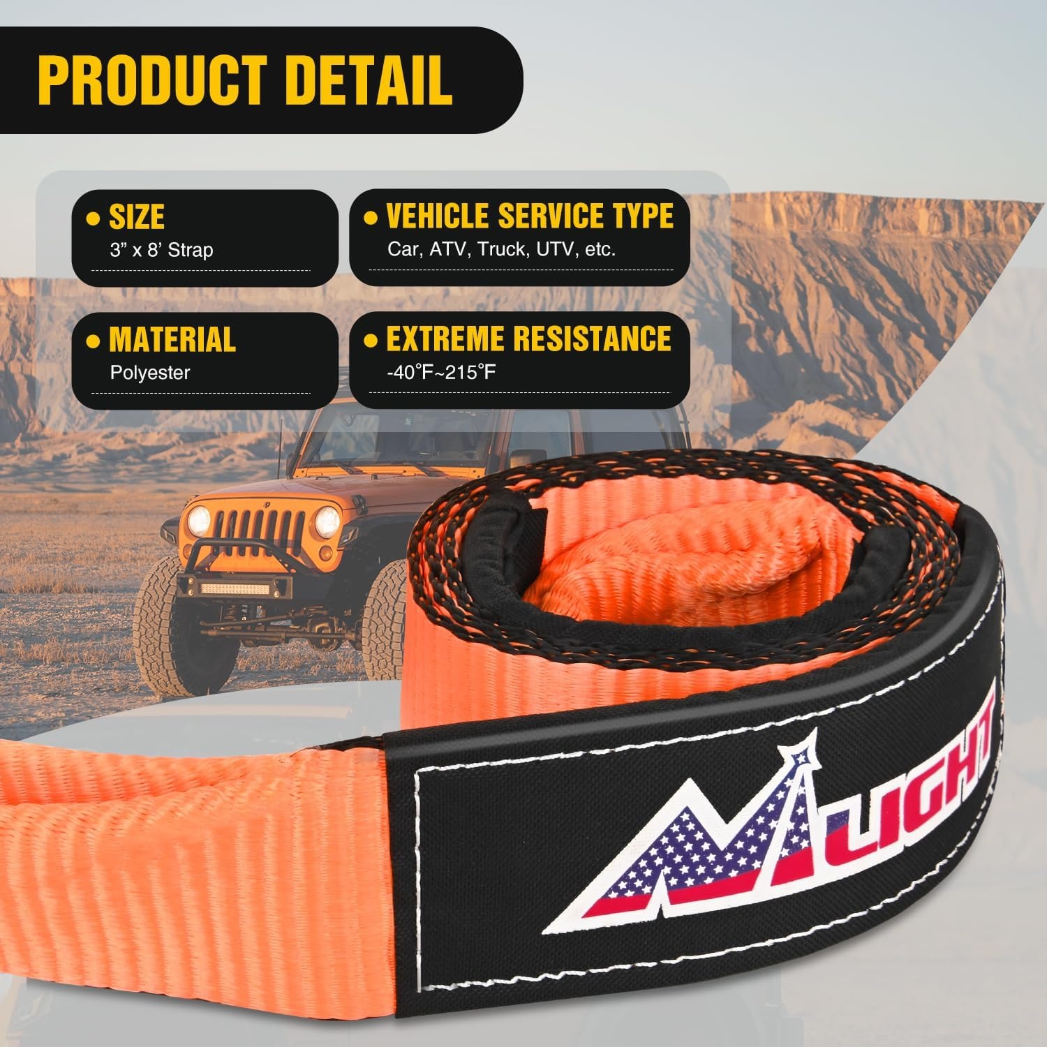 Nilight Offroad Recovery Kit 3 – обзор и цена D Ring Strap